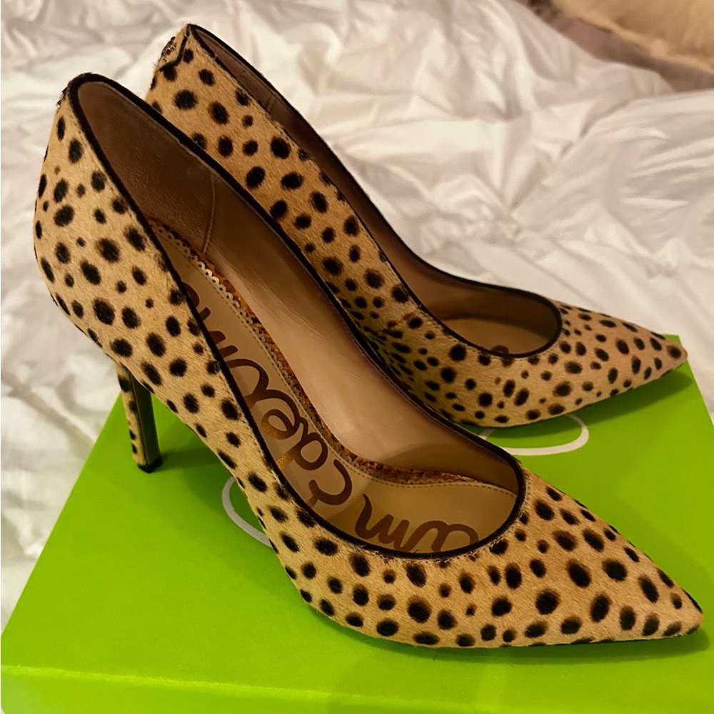 NWT Limited Edition Sam Edelman Pony Fur Heels